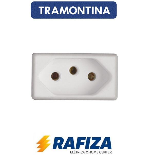 MODULO TOMADA 2 POLOS+TERRA 20A/250V BRANCO - 010030034